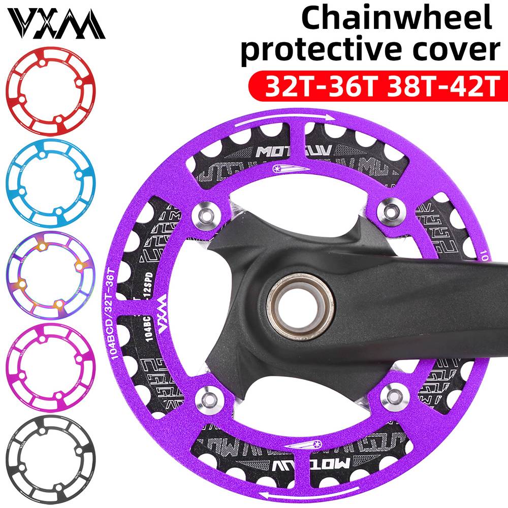 104BCD Bicycle Crankset Protective Cover Crank Chain Wheel Ring Guard Protector 104 BCD Sprocket Ring 32 34 36 38 40 42T