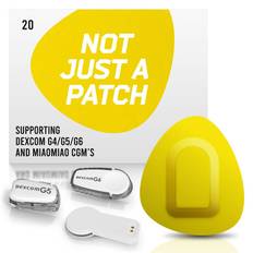 Not Just a Patch plastre til Dexcom og MiaoMiao, 20 stk. (Gul)