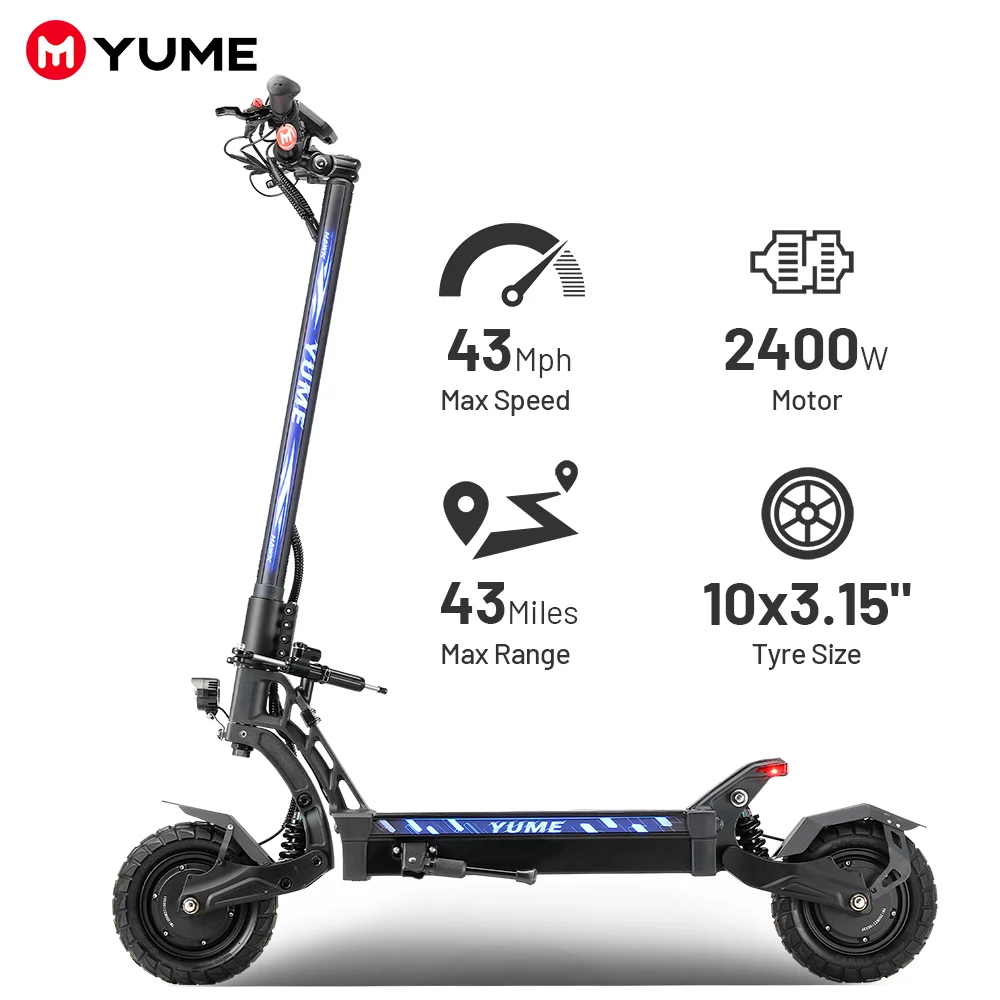 FLightweight Adults' Two-Wheel Off-Road Electric Motor Scooter 60V 250W Power - 250W / 60 V / 60V 22.5AH|10 inch