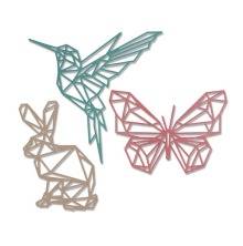 Tim Holtz Sizzix Thinlits Dies - Geo Springtime 664157