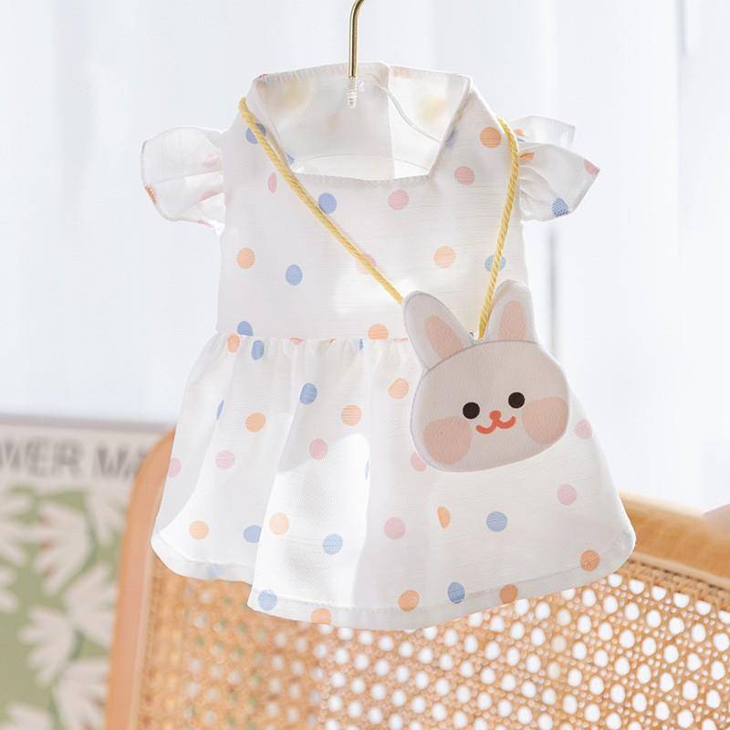 Spring/Summer Dog Three-dimensional Flower Sunflower Satchel Sundress Cat Two-legged Dress Pet Summer Dress XXL (recommended weight 15-10kg)