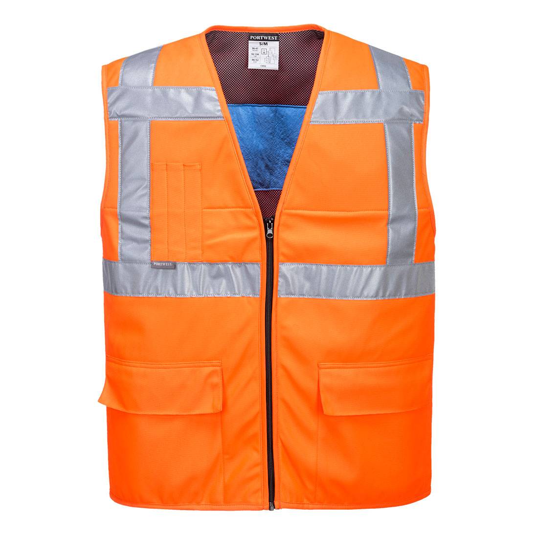 Hi-vis kølevest - Orange (Størrelse: L/XL).