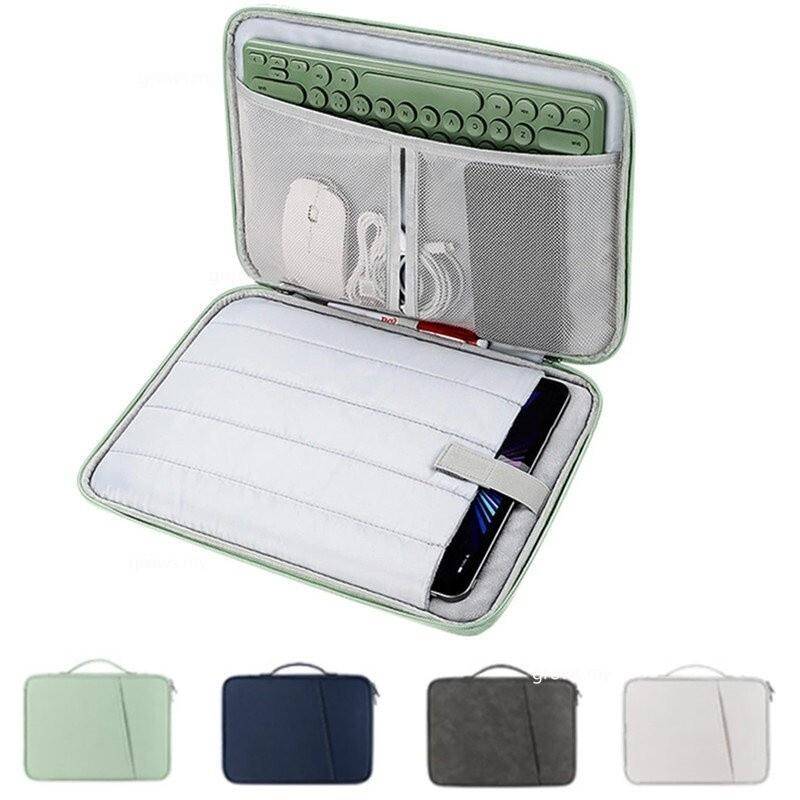 Stötsäkert förvaringsväska för Samsung Galaxy Tab S8+S7 FE 12.4 S7 A8 A7 10.4 tab s7 s6 lite s5e s4 s3 s2 Tablet Sleeve Handväska svart