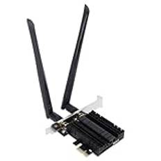 WiFi 7 8774 Mbps PCIe WiFi-kort med Bluetooth 5.4 802.11 BE200 Chipset 6GHz, 5GHz, 2.4GHz Trippelband, Trådlös Nätverksadapter för Windows 11 10