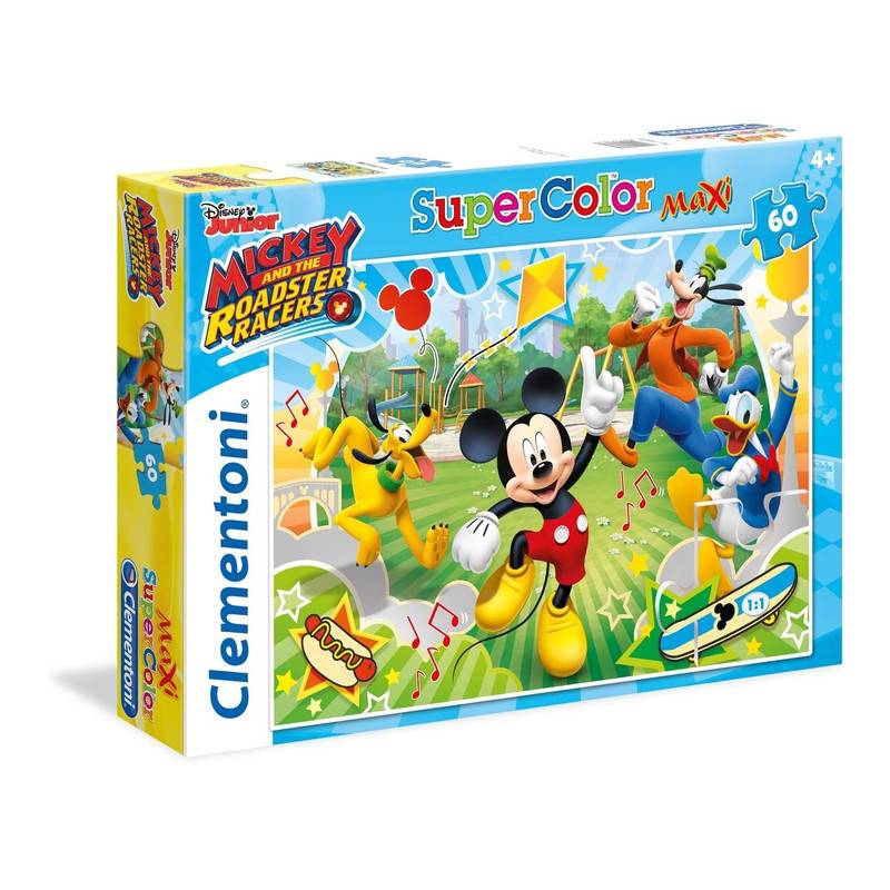 Clementoni 26433" Mickey and The Roadster Racers-Maxi Puzzle, 60 Teile