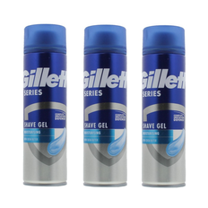 Gillette -  3 x Shave Gel Moisturizing
