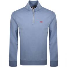 Levis Original Quarter Zip Sweatshirt Blue