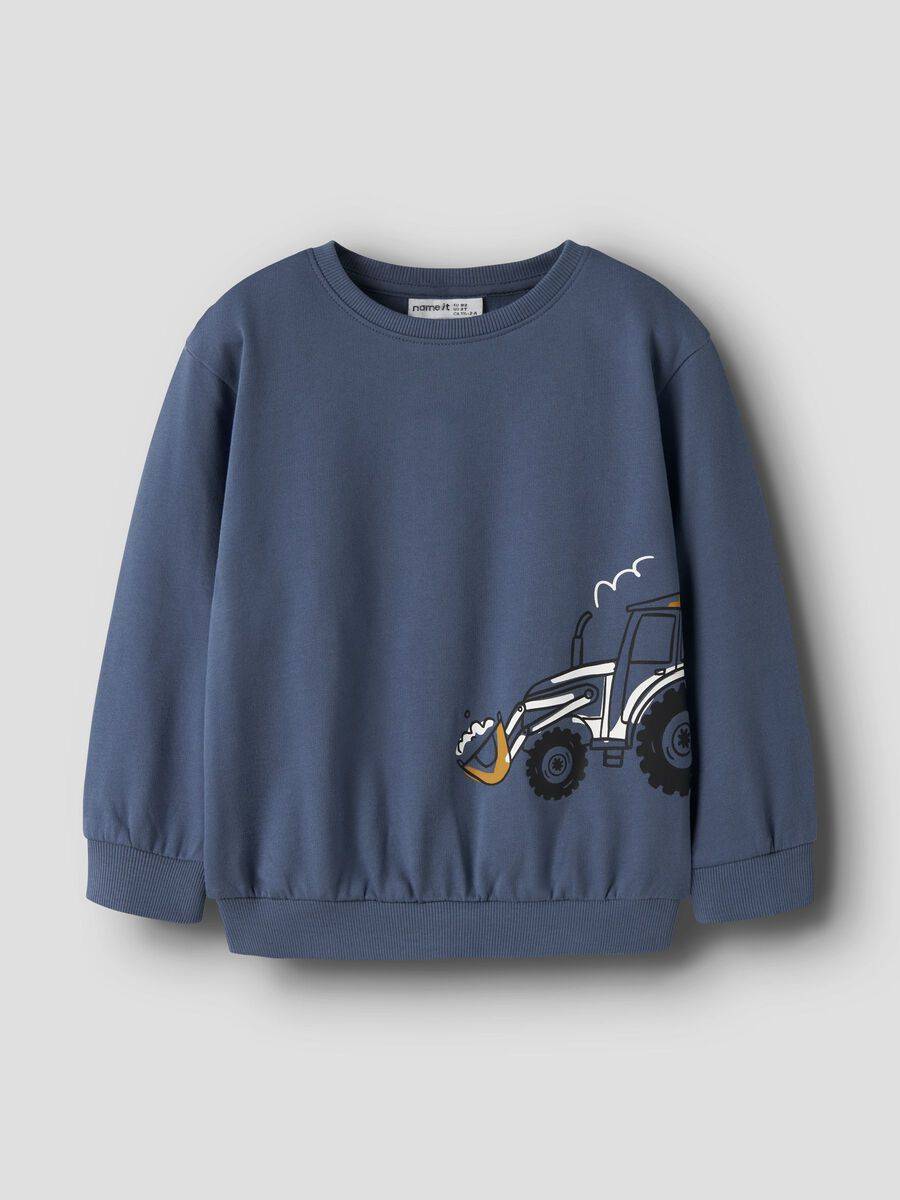 Ekologisk Bomull - Sweatshirt - Blå - 92