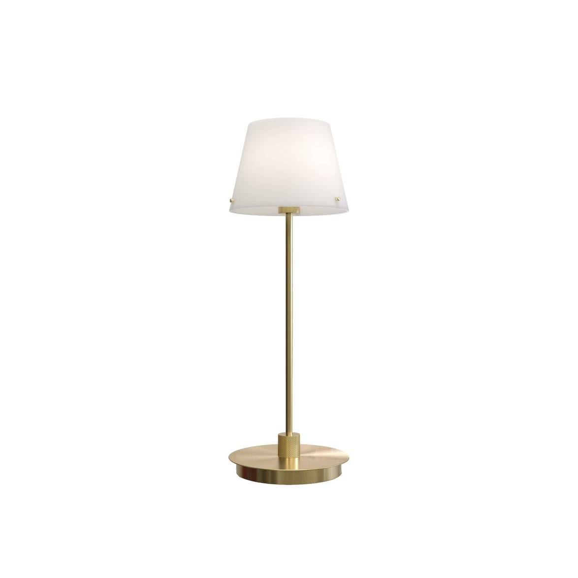 Herstal Gil il Grande bordslampa satin mäss opal