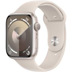 APPLE - Watch Series 9 GPS 45mm Starlight Aluminium Case with Starlight Sport Band - M/L