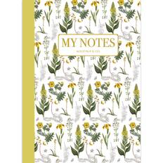 Koustrup&Co. - Noteshæfte Gul Floral Mønster
