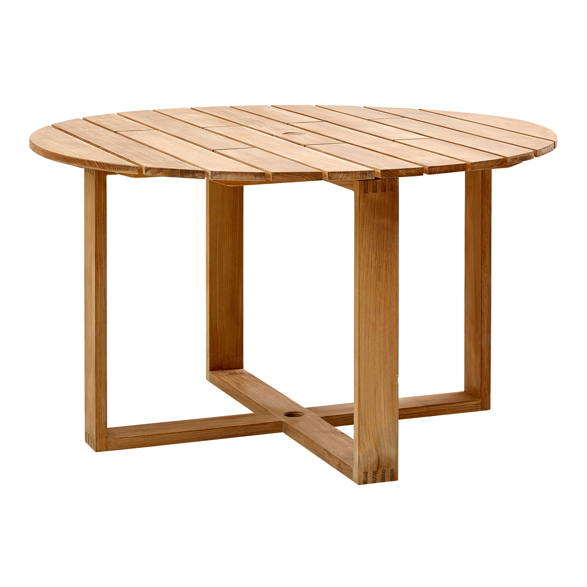 Cane-Line - 130 cm - Udendørs spiseborde - Foersom & Hiort-Lorenzen MDD - Træ