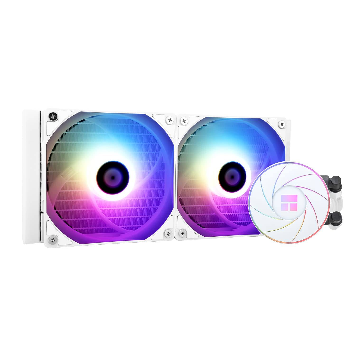 Thermalright AQUA ELITE 240 WHITE ARGB Liquid CPU 240 Cooling Row 120mm PWM Fan x ARGB for INTEL 1700 Cooler, Size, 2, S-FDB Bearing, AMD/AM4/AM5,