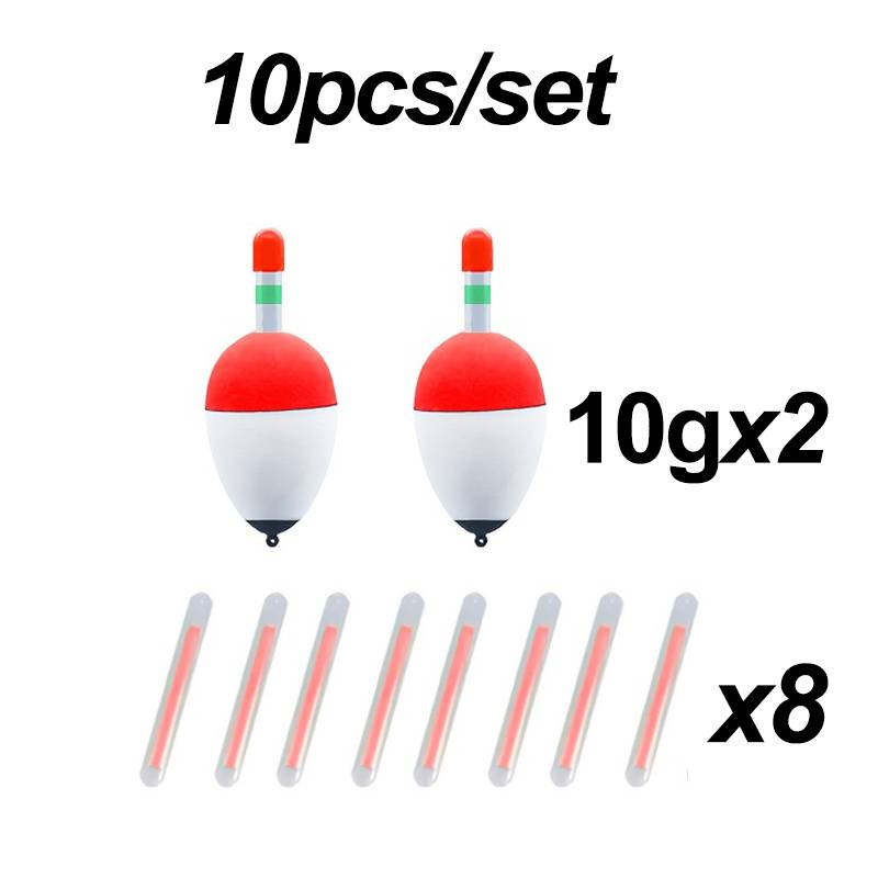 10pcs -the-dark Fishing Float Set - Floats And Anchor-style Floats, Ideal For Sea Fishing And Silver Carp/ Carp - Gift For