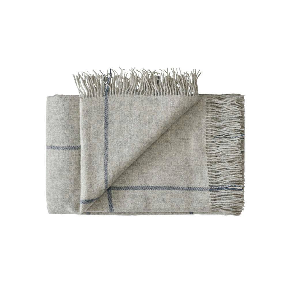 Silkeborg Uldspinderi Mandø Throw (140x240 cm) Light Grey