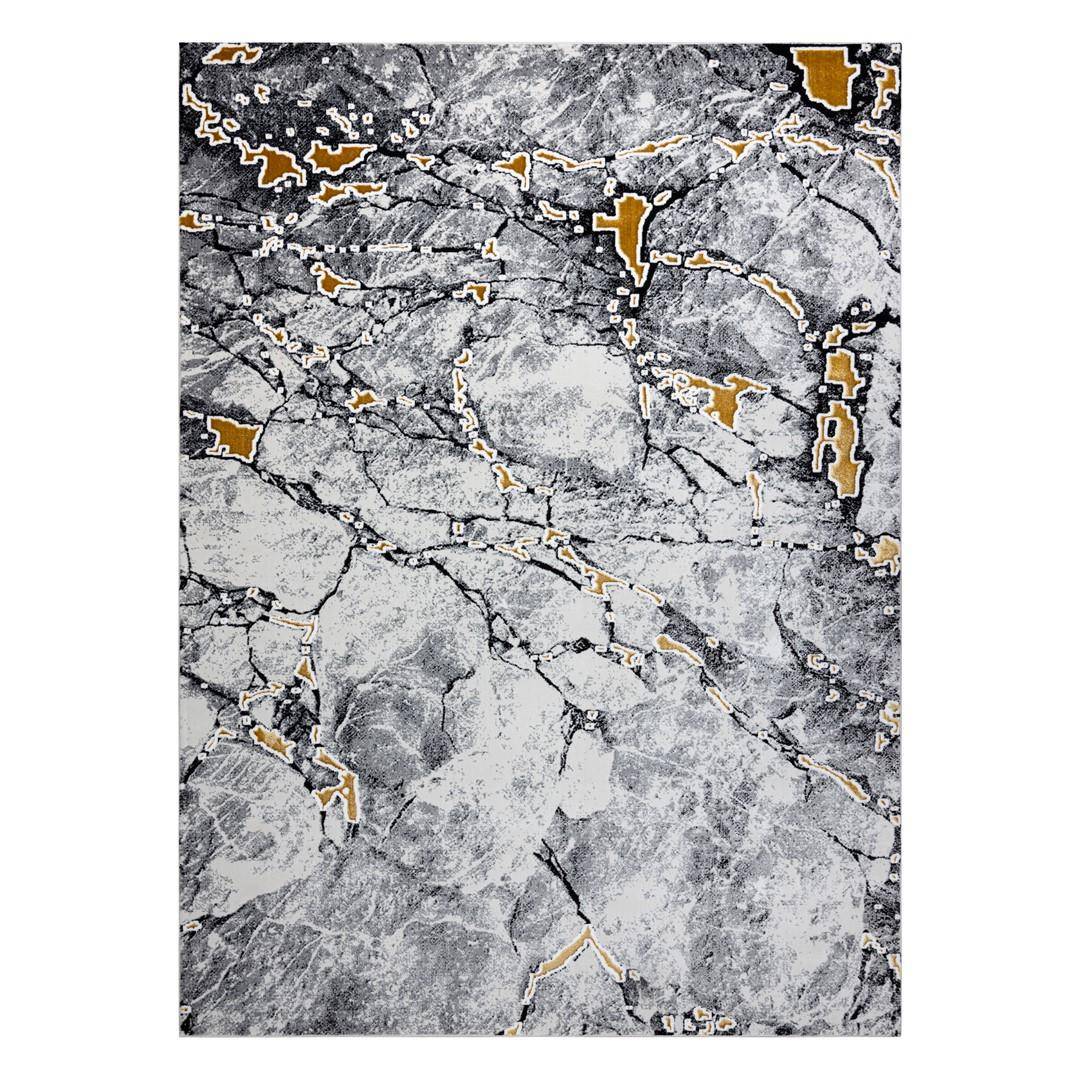 Gulvtæppe Hakano Mosse Marble 120 x 170 cm - cremefarvet
