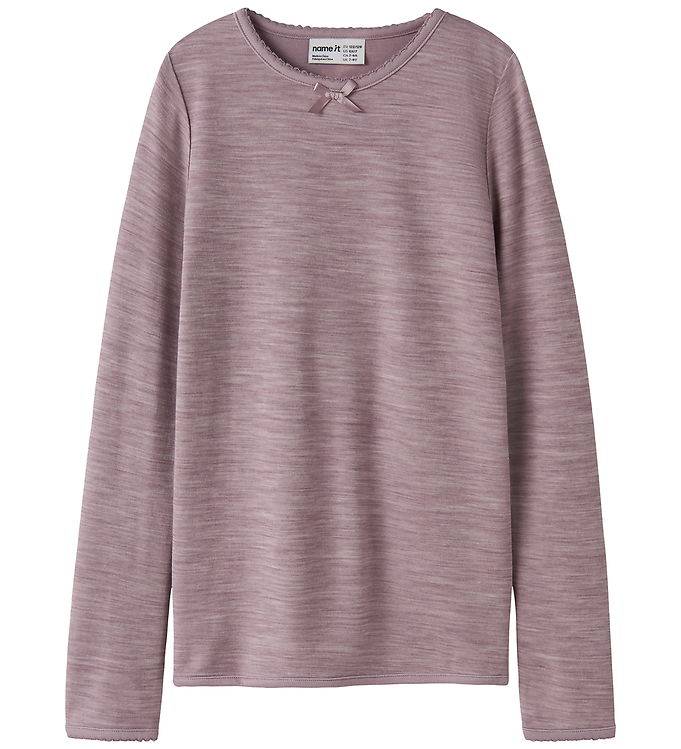Name It Bluse - Uld - NkfWyla - Toadstool - Name It - 7-8 år (122-128) - Bluse
