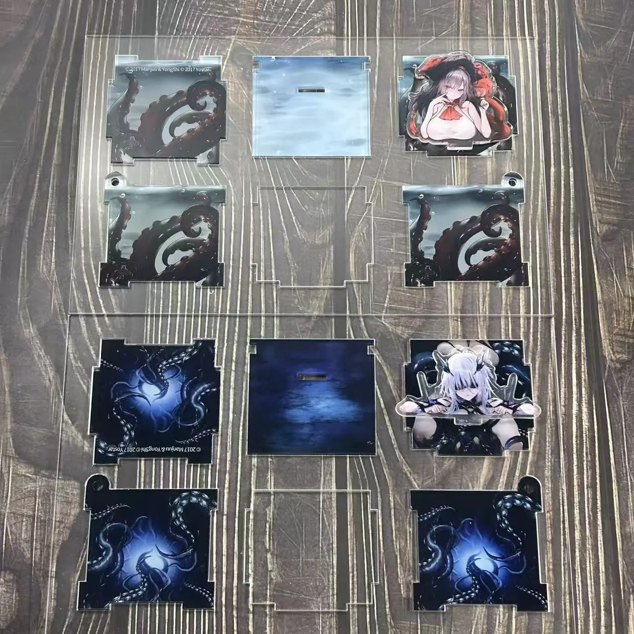 Azur Lane KMS Ägir RN Zara Cosplay Anime Acrylic Stand Model Plate Desk Decor Standing Sign Desktop Ornament Halloween Gift