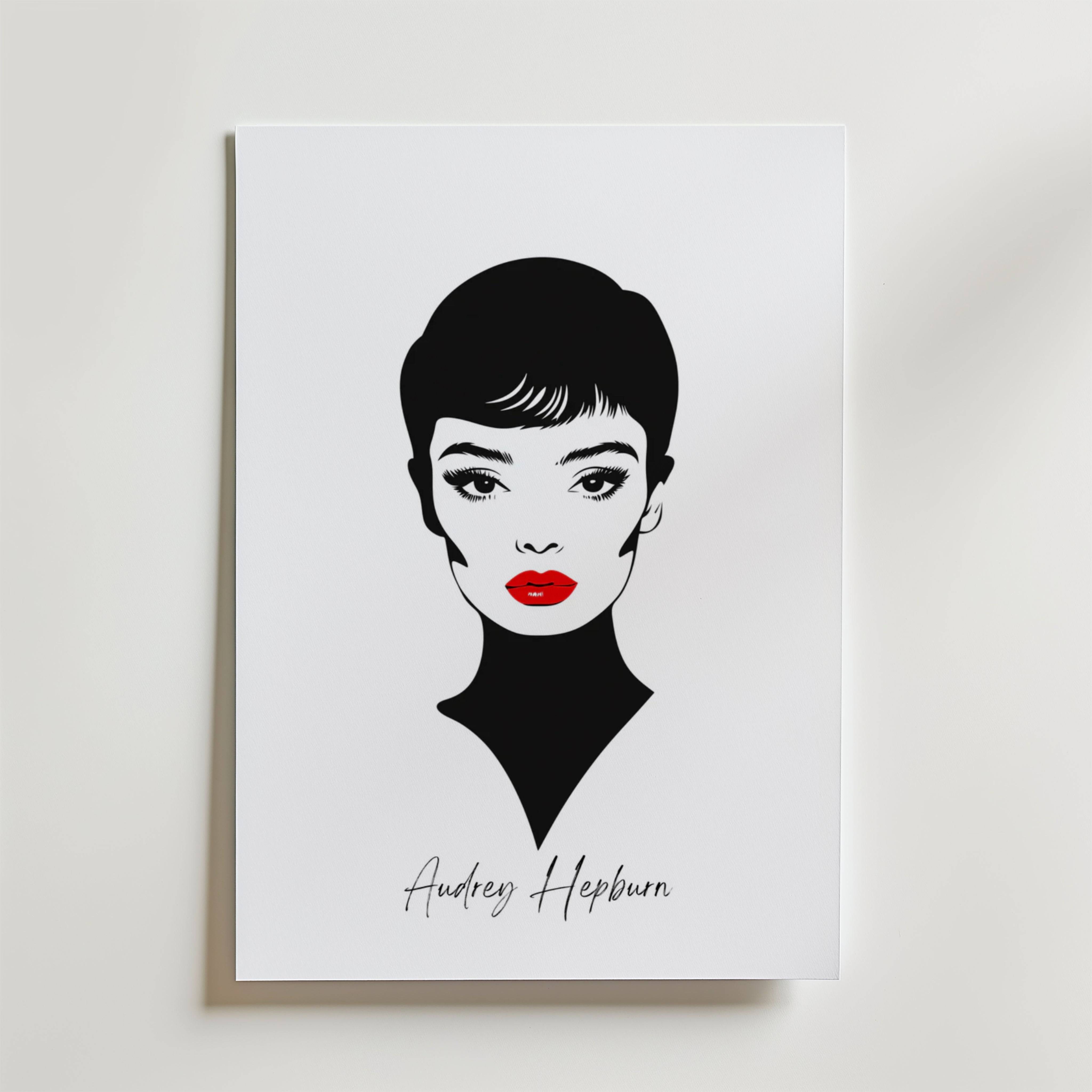 Timeless Audrey Hepburn Poster - Premium Canvas 100x140 cm