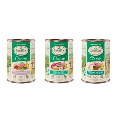 Blandat provpack: Lukullus Adult 6 x 400/800 g