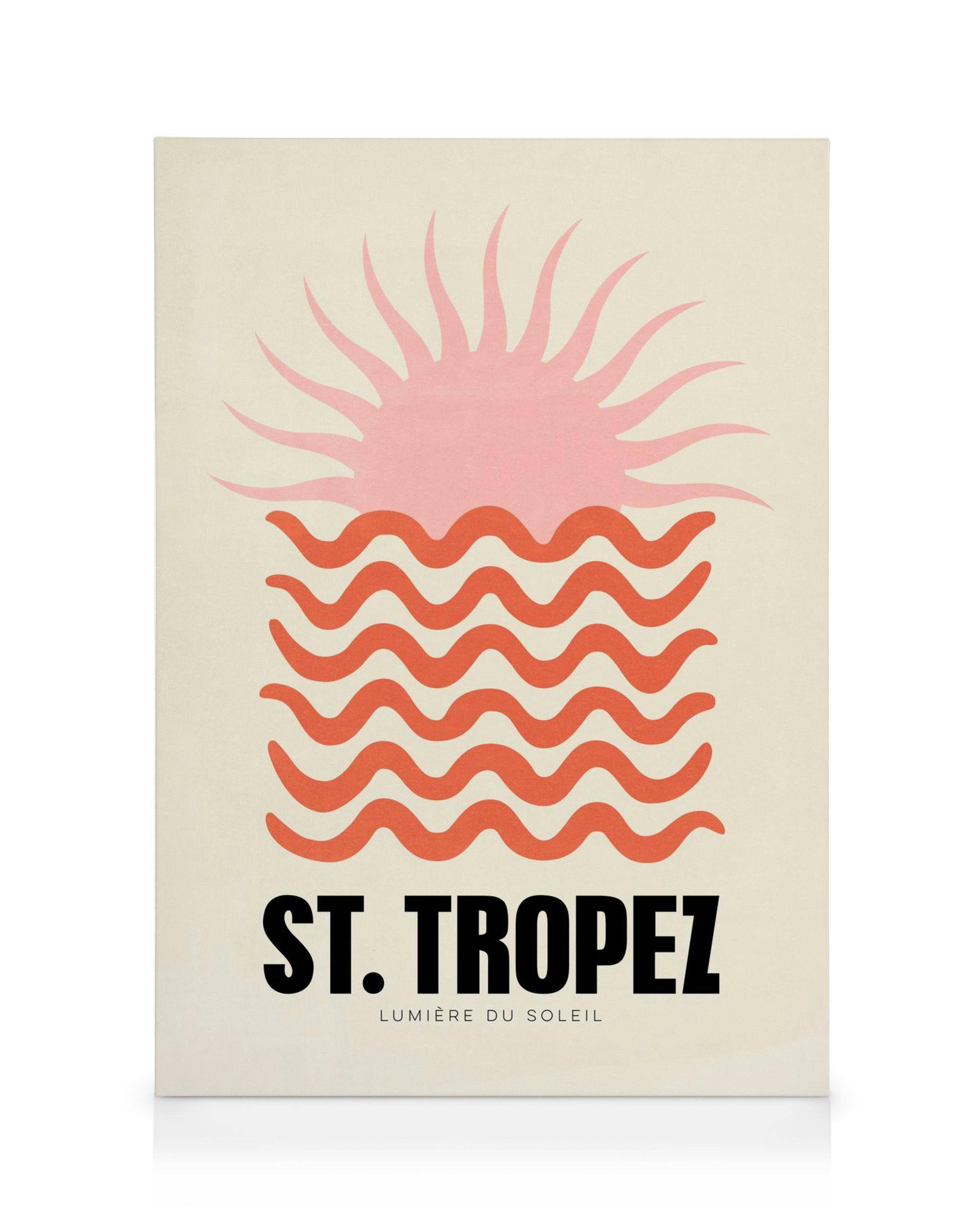 Canvastavlor Graphic St Tropez Canvastavla (30x40 cm - Svart ram)