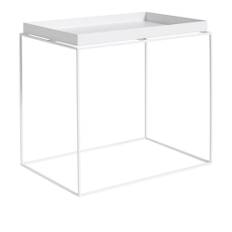 HAY - Tray Table - Large - White - Bakkeborde - Sort - Metal