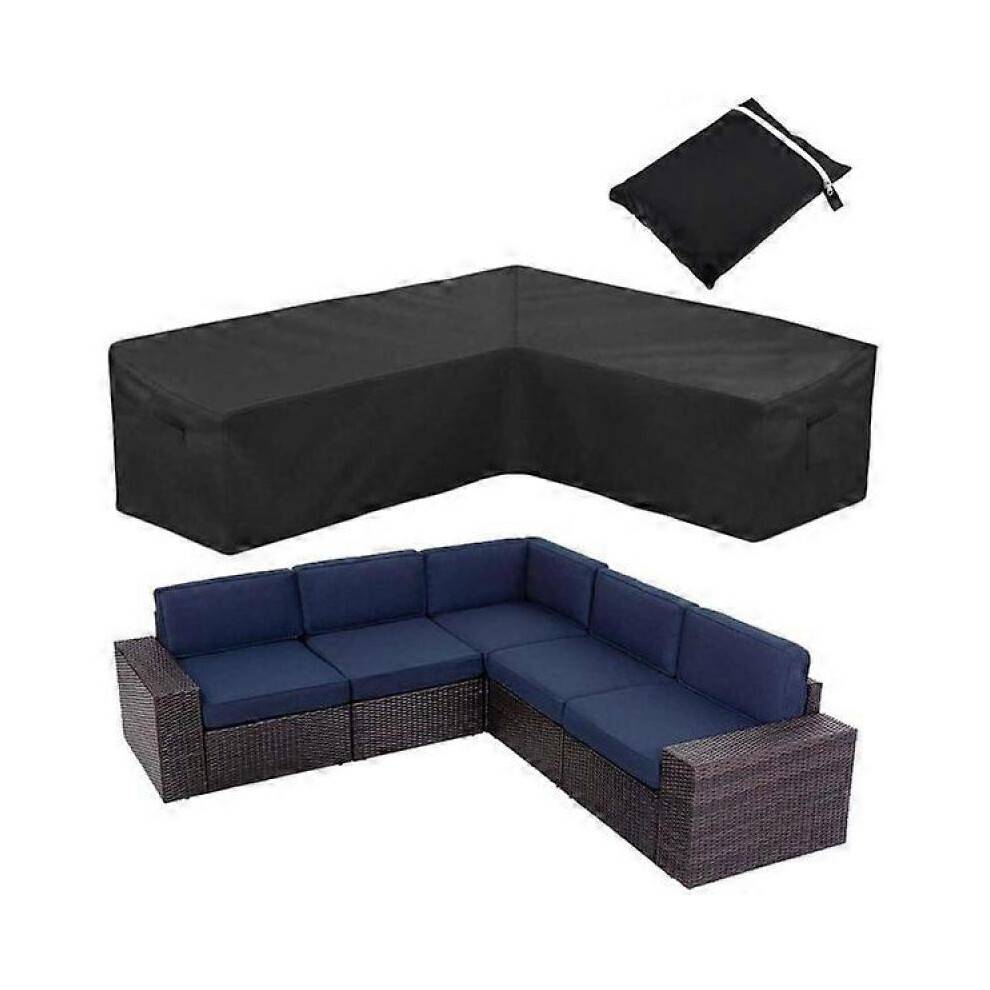 (S (215 x 215 x 87cm)) Water Repellent Protective Cover Cover Corner Sofa Outdoor