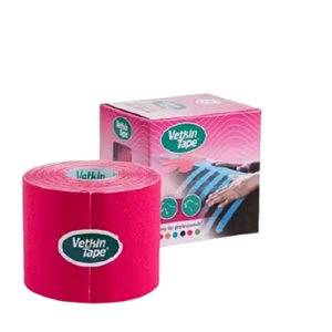 Kinesiotejp Häst 6Cmx5m Rosa Vetkin Tape