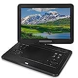 Mobil Dvd HD stöder uppspelning av flera format Bärbar CD-spelare Videospelare Stor skärm kan roteras 14,1 tum,B