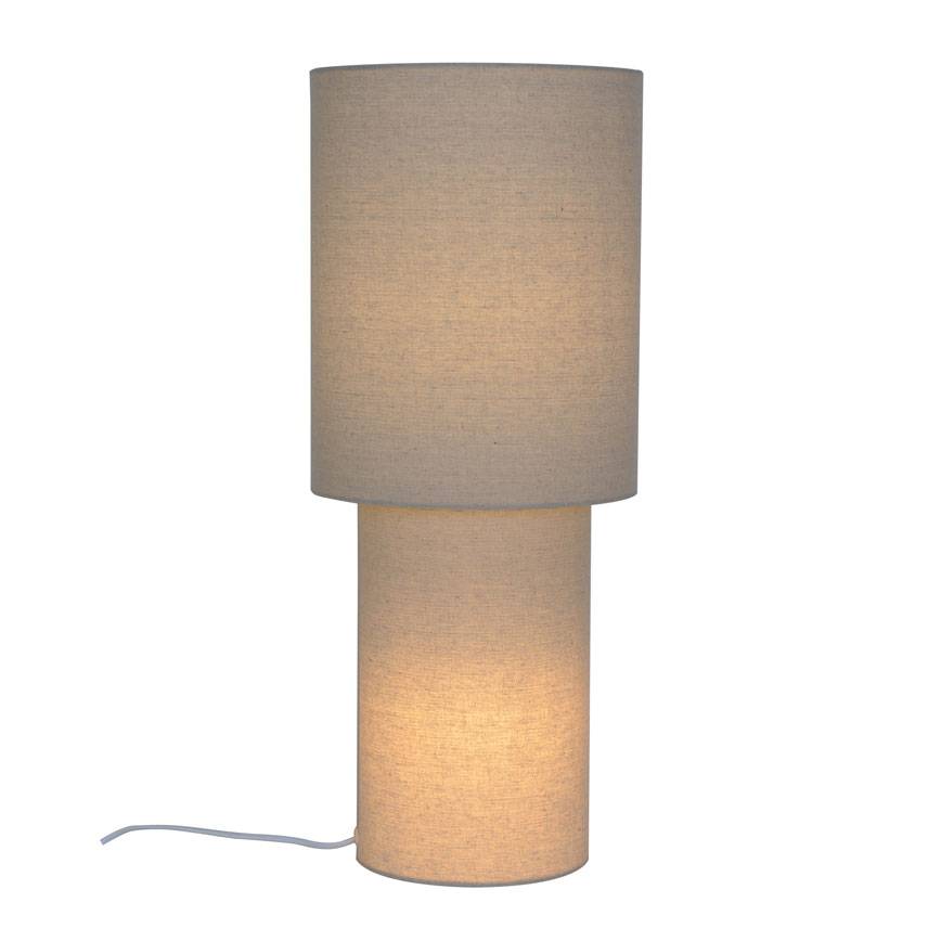 Izara gulv/bord lampe beige stof H60 cm E27