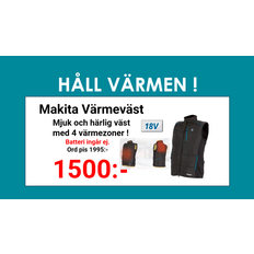 Makita DCV202Z Värmeväst 18V (XXL)