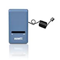 ECOWITT Trådlös väderstations-Gateway – med termometer, hygrometer, lufttrycksmätare, inomhustemperaturs- och fuktighetsmätare, GW1100-sensor för hemmakontor IOT, basstation för sensorserien