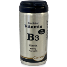 Vitamin B3 - Niacin 400mg, 90 tabletter NY STYRKE