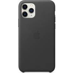 iPhone 11 Pro Max Läderskal - Svart
