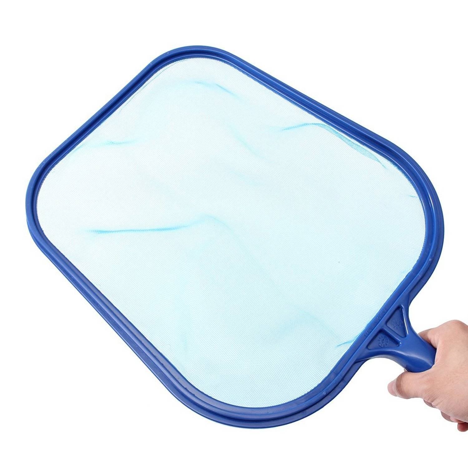 Tub Cleaner Tool Professional Lightweight Mesh Frame Net Durable Blue Swimming Pool Spa Leaf Trash Net Skimmer Rake