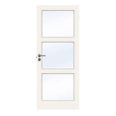 Innerdörr Swedoor Stable GW3 Klarglas 625X2040 Vit