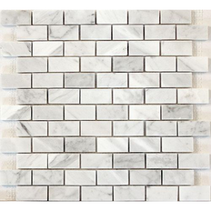 Marmor Mosaik Bianco Carrara C Polerad Brick 2,5X5