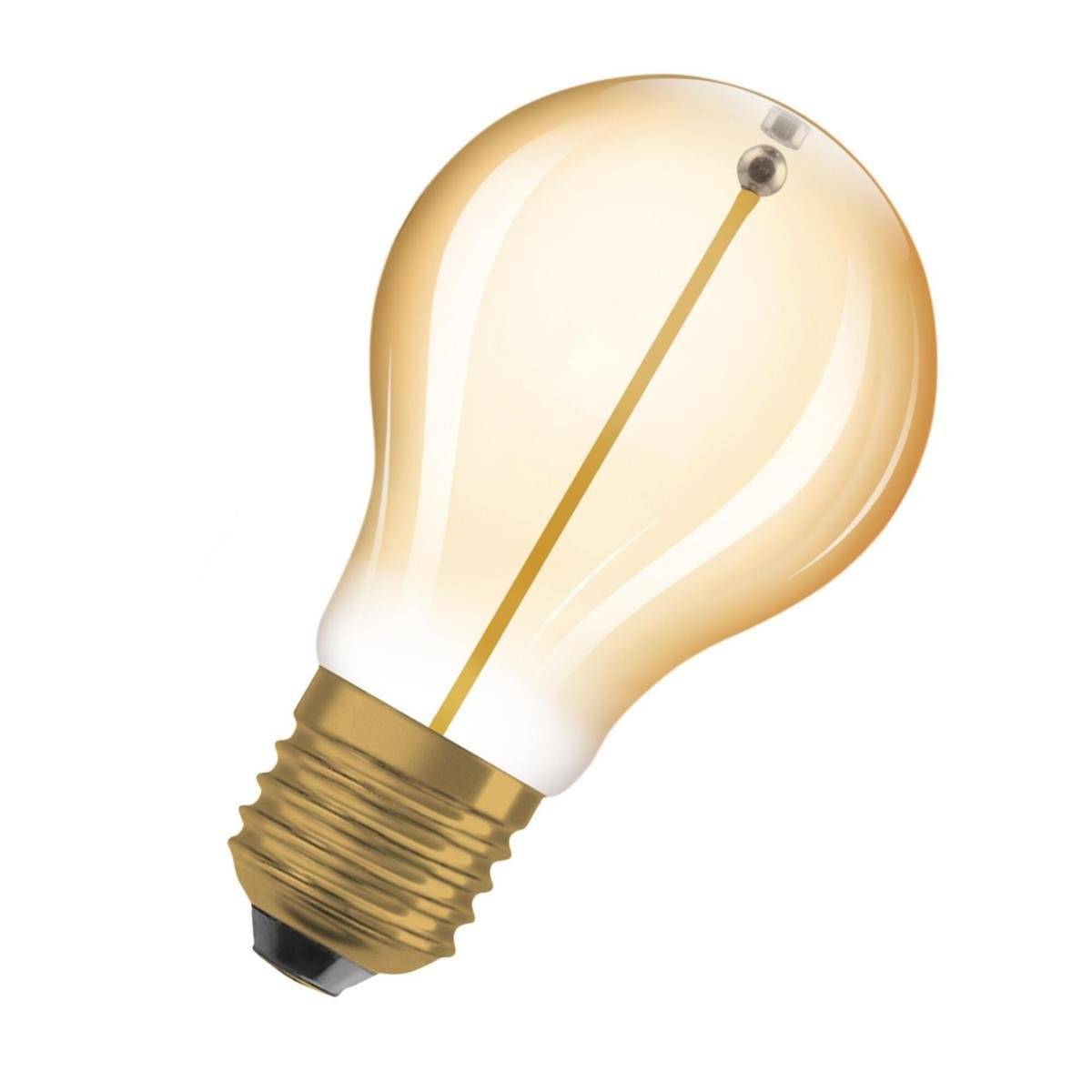 LED-lampa Osram Vintage 1906 E27 1.8W 80lm, 2700K, guld (E27)