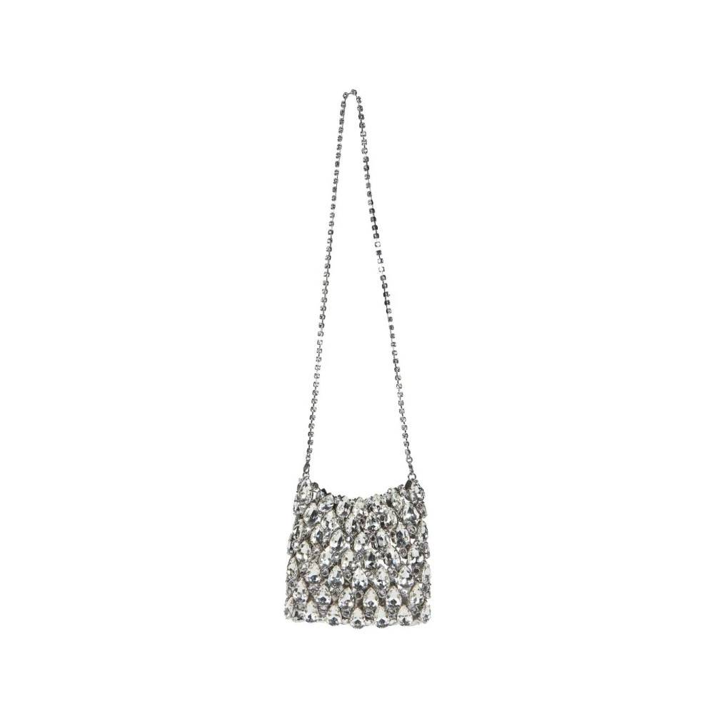 Self Portrait Chainmail Clutch - Tasker - Dame - Grå - ONE SIZE - Uld