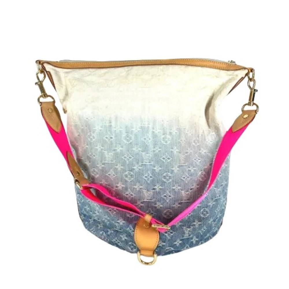 Louis Vuitton Vintage Pre-owned Monogram Denim Skuldertaske - Vintage - Dame - Blå - ONE SIZE - Uld