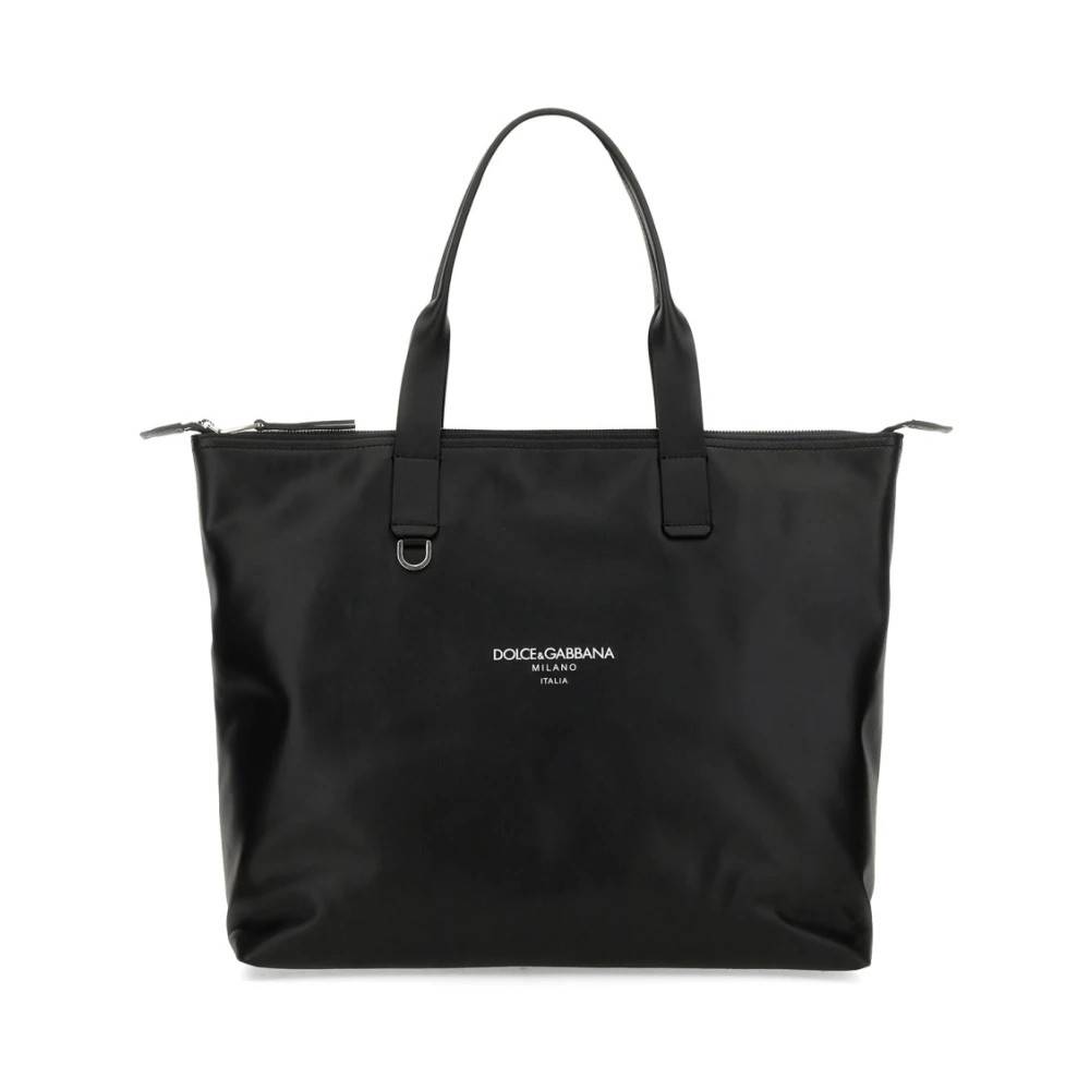 Dolce & Gabbana Adamo Shopper - Tasker - Dame - Sort - ONE SIZE - Bomuld
