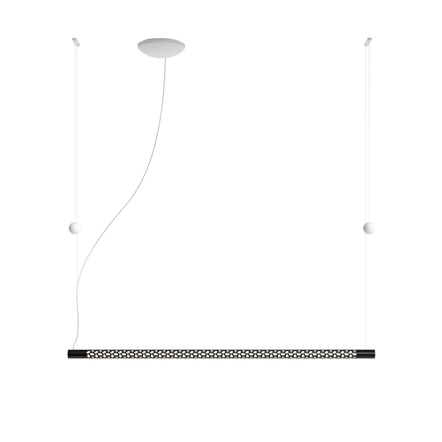 Squiggle H8 & H9 Lineær pendel fra Rotaliana - Squiggle H8 / Mat sort / 1-10V dæmper