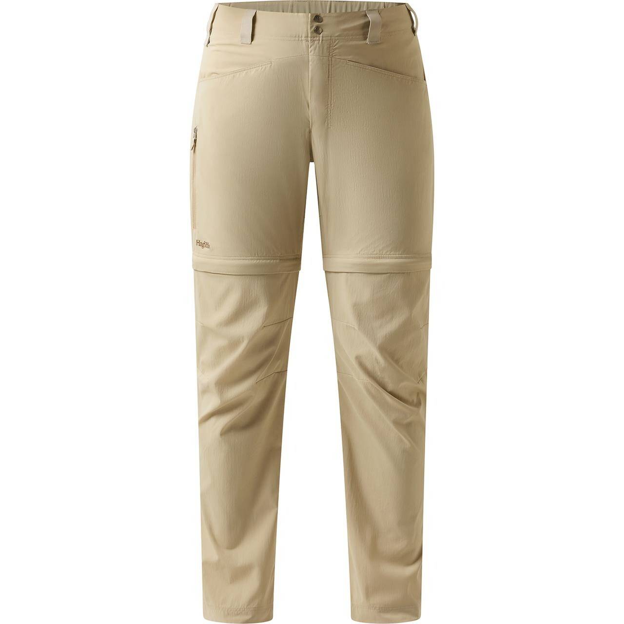 Haglöfs Womens Lite Standard Zip-off II Pant (Beige (CHALK BEIGE) 38).