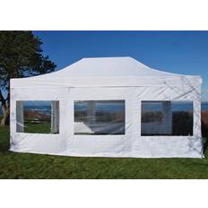 Snabbtält Depåtält Easy-up tält Eventtält Partytält FleXtents Xtreme 50 4x6m Vit, Flammhämmande, inkl. 8 sidor