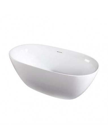 Strømberg fritstående badekar i Lucite akryl 170 x 80 cm - Blank hvid