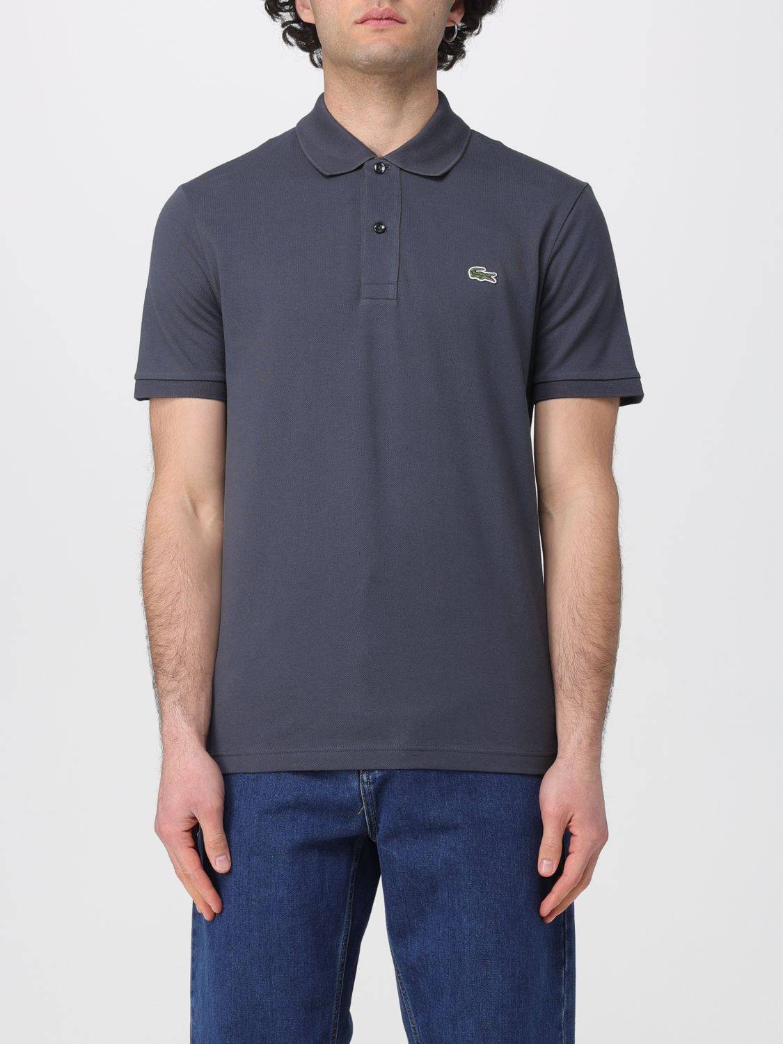 LACOSTE Polo Shirt Men color Charcoal - 4