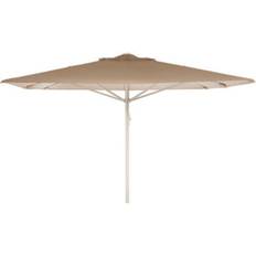 Kæmpeparasol 4x4 polyester u/frisekant - Beige