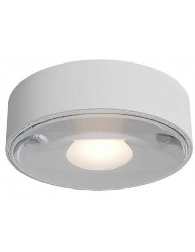 LOG loftlampe i aluminium og glas Ø10,7 cm 1 x 6W SMD LED - Mat hvid