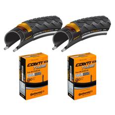 2 Dæk + 2 Slanger Continental Contact Plus 700x42 (42-622) Refleks dunlop ventil