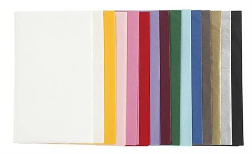 Silkepapir, 50x70cm 30ark 15 x 2 ark.
